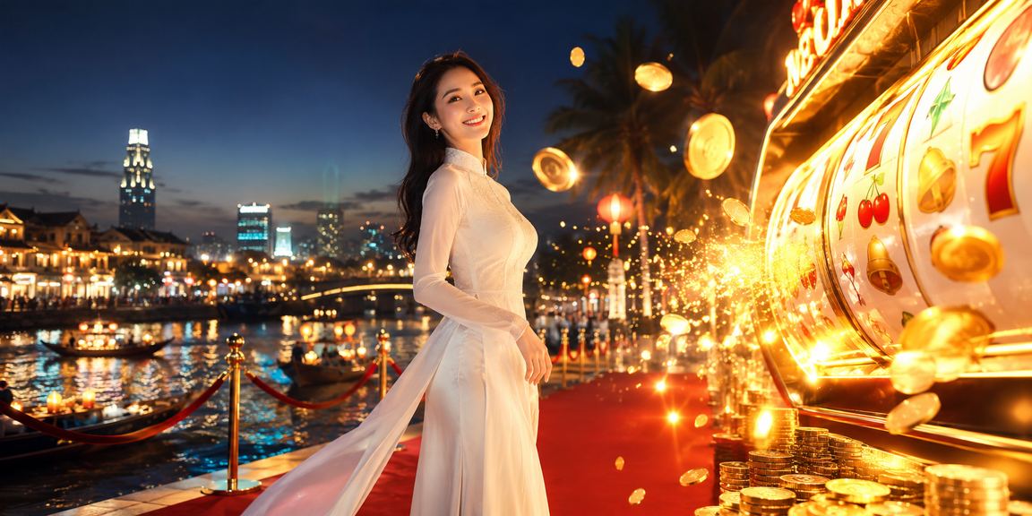 Trò chơi slot tại Sài Gòn với áo dài truyền thống Việt Nam